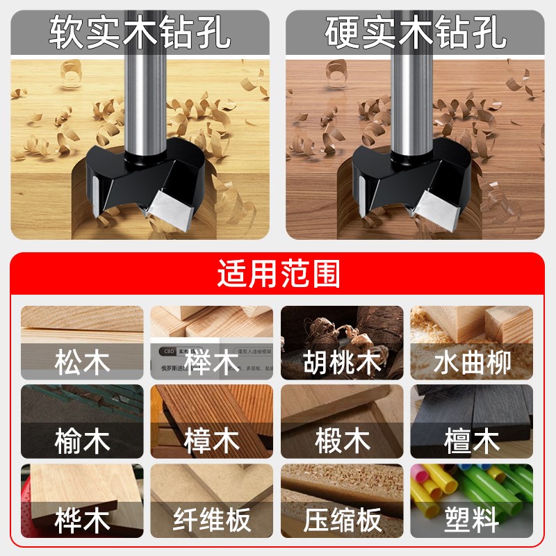 角磨机专用木工开孔器钻头铰链木板打孔35mm桌面木门钻孔神器工具