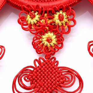 高档中国结福字大号挂件家居饰品玄关客厅装饰背景墙壁挂纯手工艺