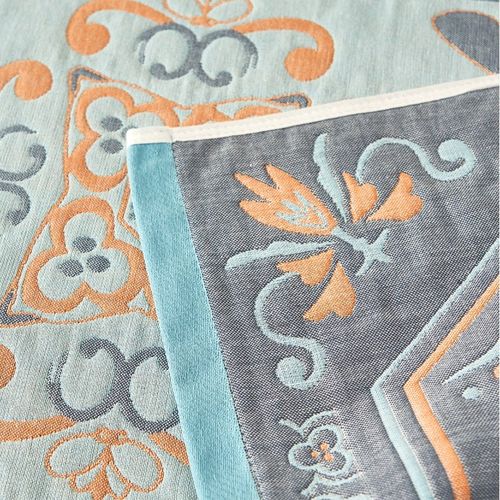 2024新全棉四层纱布休闲枕巾50x80cm一对装家用舒适透气枕芯盖巾