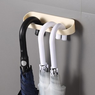 壁挂雨伞收纳架家用免打孔入户门口放伞置物架玄关门后鞋柜沥水架