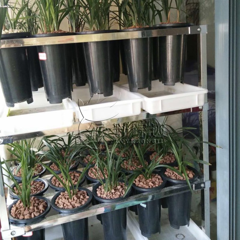 精品304不锈钢方管兰花架兰架每层每排可调节方管兰花架可移动