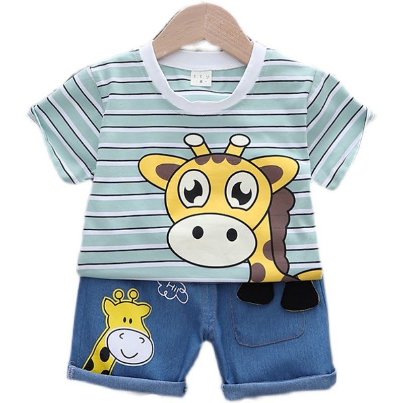 男宝宝夏装分体1周岁6一5九8十10八11七个月夏季婴儿衣服薄款套装