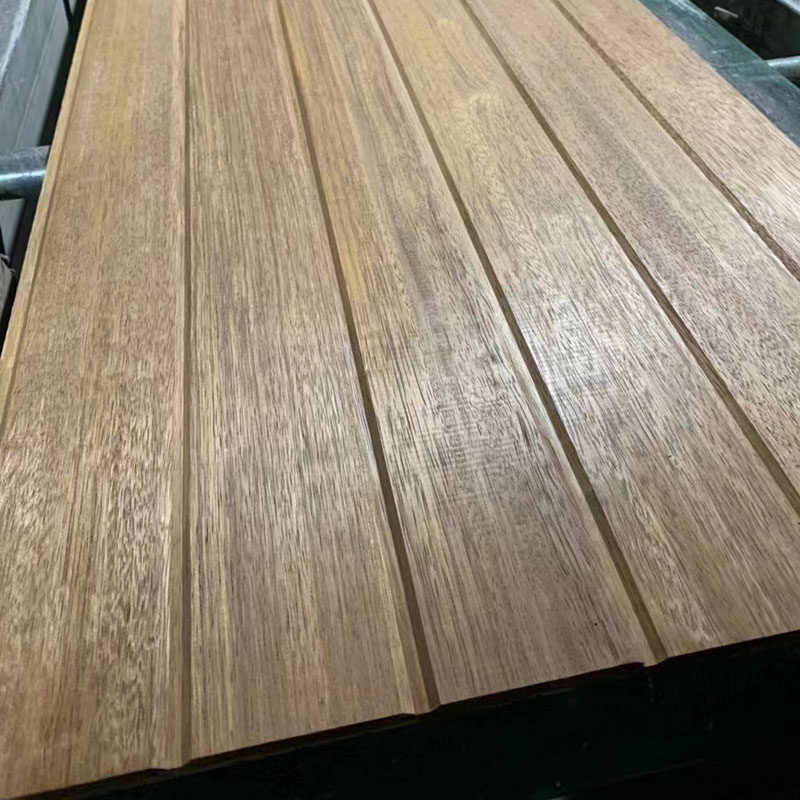 户外实木墙裙阳台桑拿板吊顶扣板墙面室内护墙装饰板印尼菠萝格