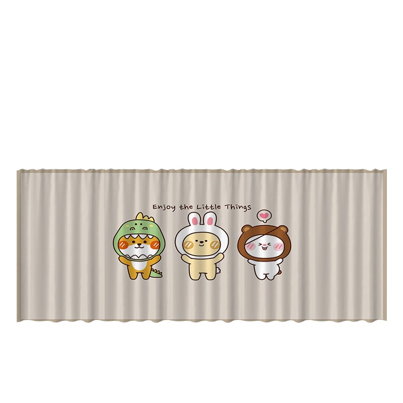 柜子杂物遮丑帘门帘厨房橱柜遮挡帘拉帘鞋架衣柜防尘帘免打孔布帘