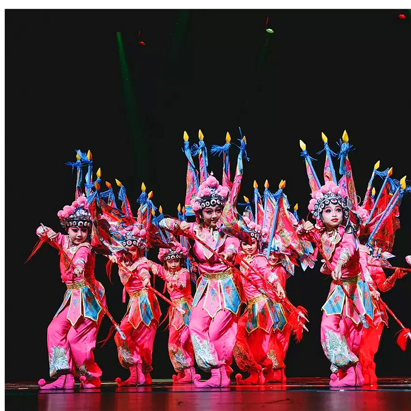 第九届小荷风采刀马旦舞蹈儿童戏曲演出服京豫剧花木兰戏曲表演服