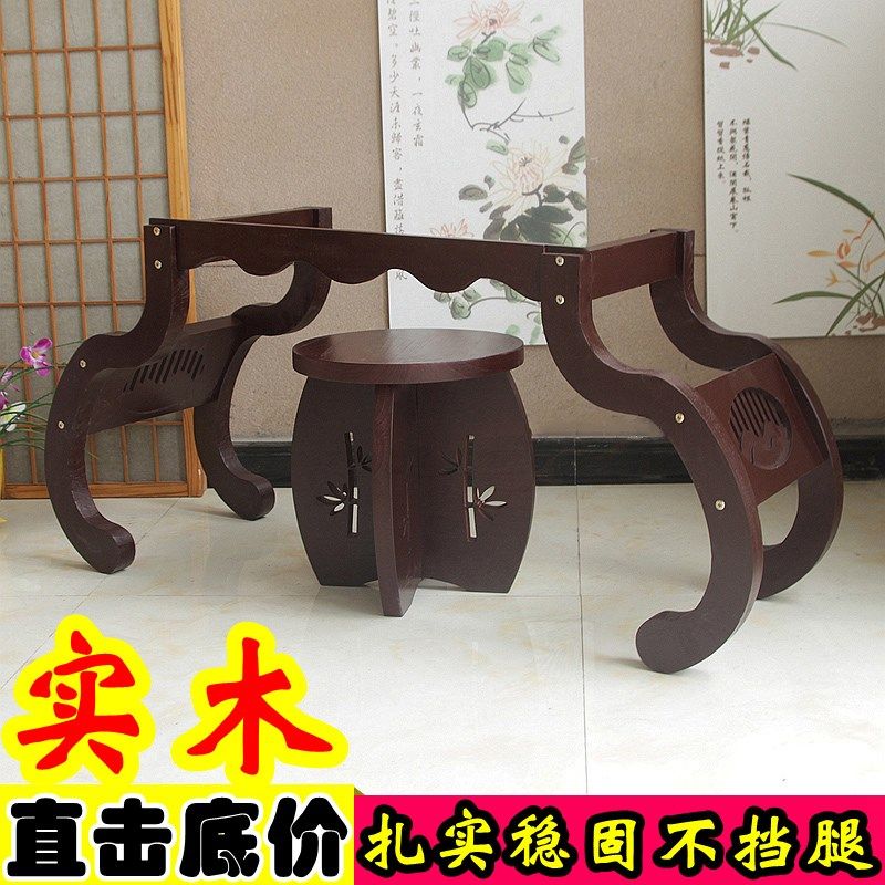 仿古禅式古筝架子敦煌琴架实木立式h便携式木制筝架新品专用支架