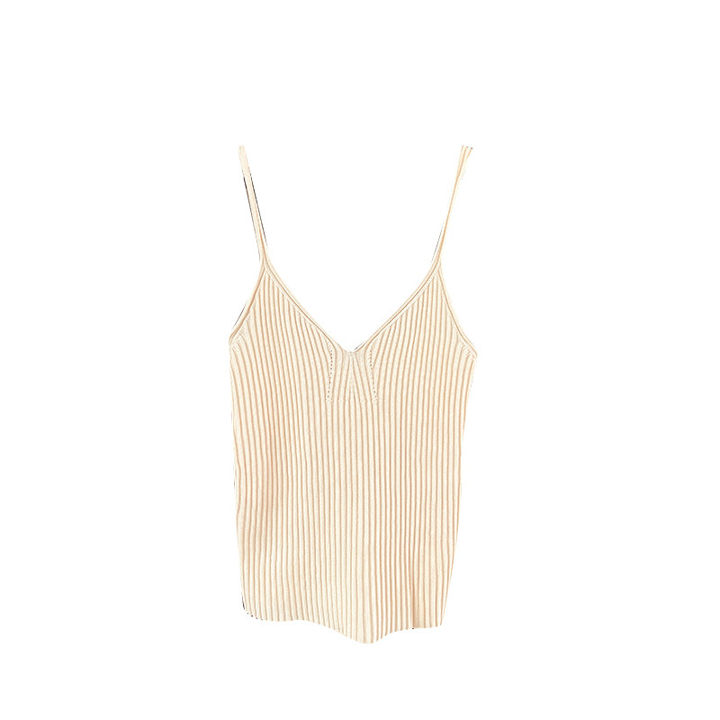 吊带背心女西装内搭高级感v领无袖针织打底衫2023年新款外穿上衣,女装/女士精品,背心吊带,淘宝优惠券,粉丝福利购,淘宝优惠卷