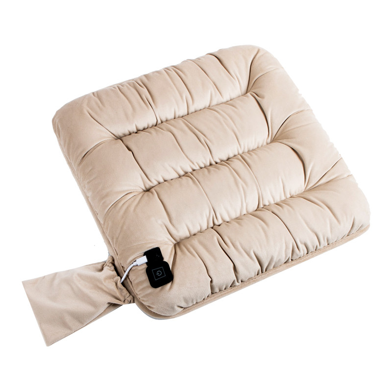 加热坐垫椅子垫办公室座椅加热垫单片冬季毛绒usb电加热屁股垫子