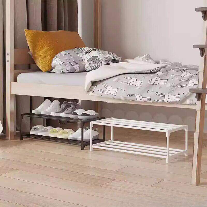 鞋架宿舍床下床底寝室小型大学两层学生简易下铺双层小窄桌下鞋柜