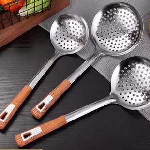 特厚316不锈钢大中小号漏勺厨房家用食品级大漏勺捞面捞水饺漏