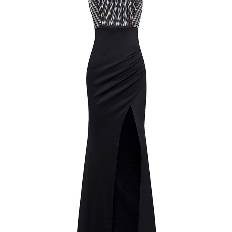 高端小晚礼服女2024新款鱼尾裙宴会气质黑色高级质感轻奢小众年会