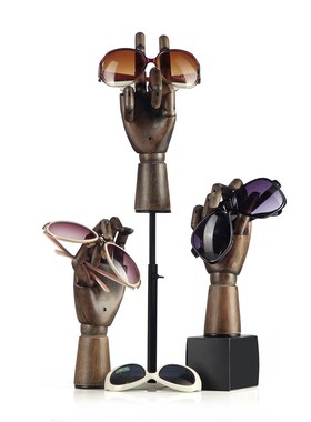 假手模型珠宝饰品展示架店铺陈列活动关节手复古风格橱窗木手摆件