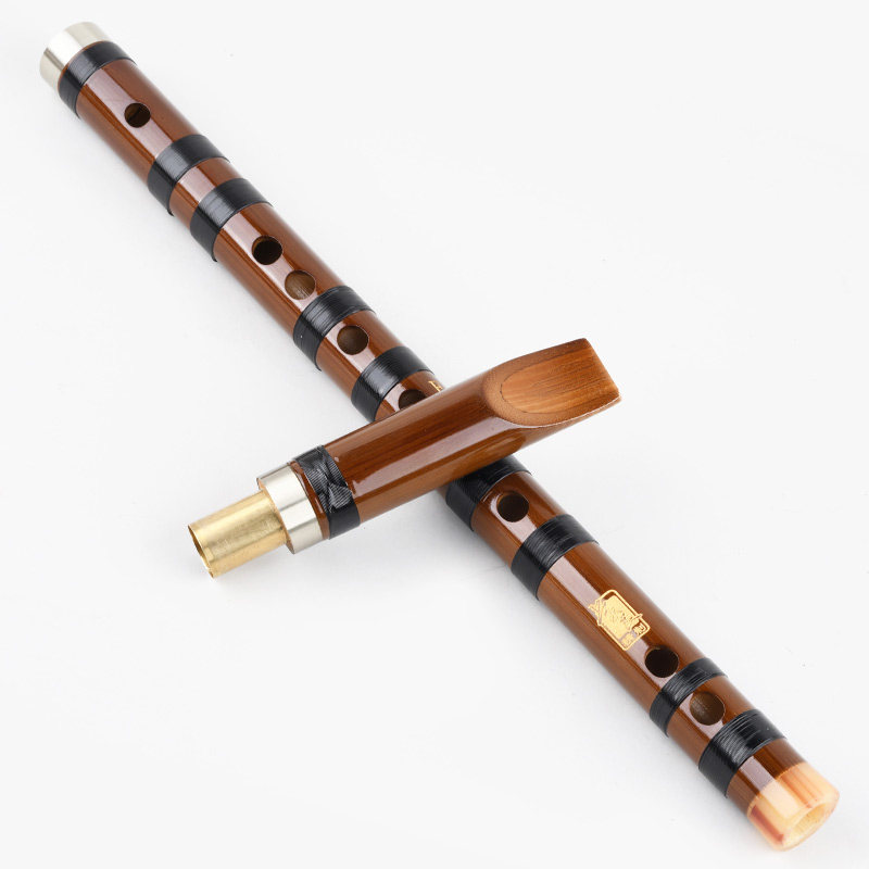 高档精制竖笛6孔专业演奏苦竹笛成人儿童学生初学笛子F调乐器直笛