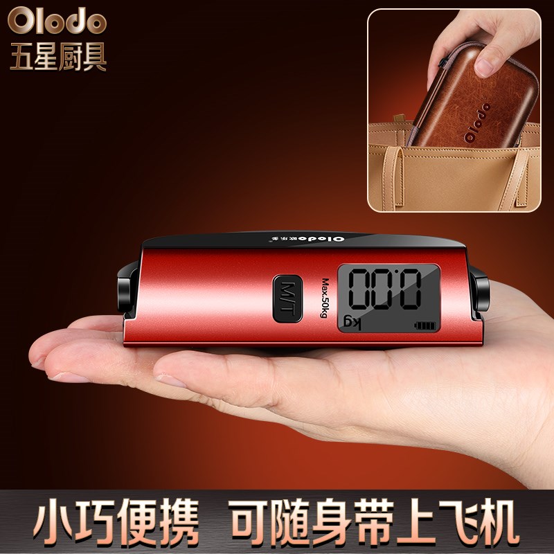 买菜随身秤手提电子秤高精度勾称小型钓鱼吊称便携式行李箱称重器