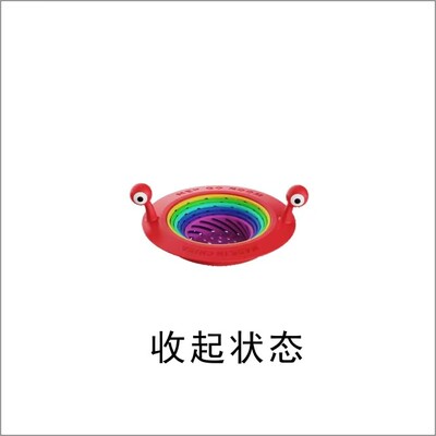 小怪物彩虹过滤网地漏厨房水槽七彩怪兽沥水网洗菜盆水池防堵神器