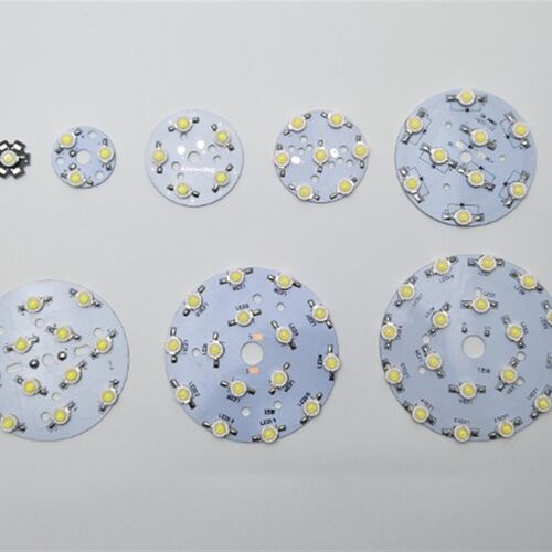 led灯珠灯泡圆形灯板高亮5730贴片3W5W7W9W12W18W灯片 带母插座