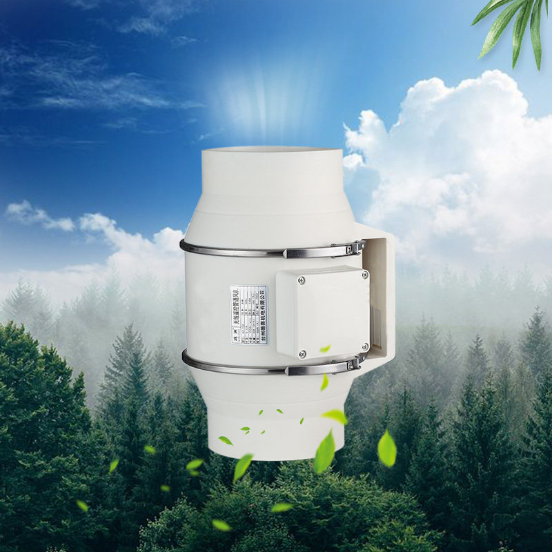 无级调速管道抽风机 厨房增压静音排气扇 4寸6寸8寸换气扇