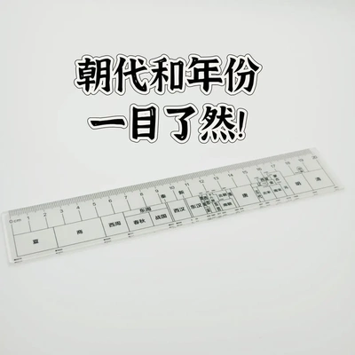步印尺中国历史朝代直尺新款创意