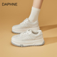 休闲板鞋 达芙妮女鞋 新款 复古百搭运动鞋 厚底增高小白鞋 女2025秋季