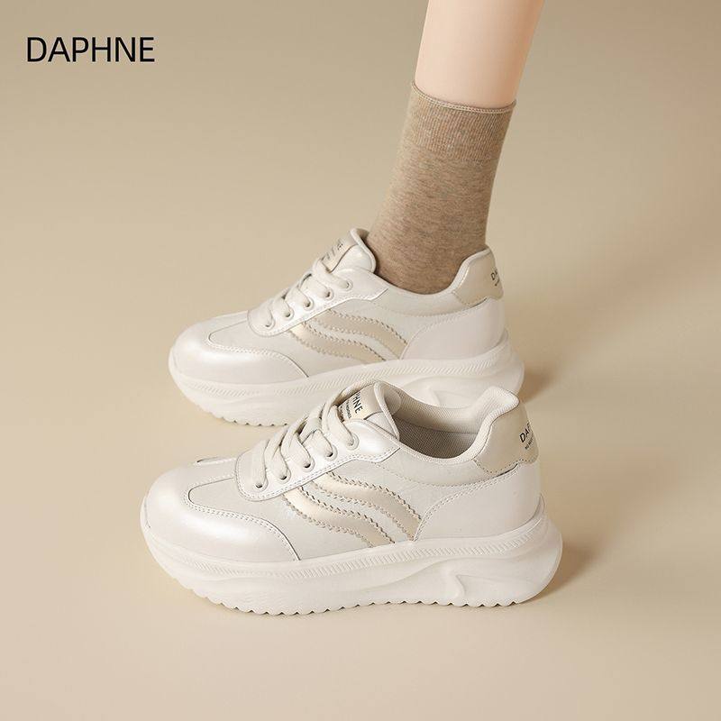 达芙妮厚底德训鞋女2026春季增高运动板鞋新款爆款休闲软底小白鞋,女鞋,德训鞋,淘宝优惠券,粉丝福利购,淘宝优惠卷