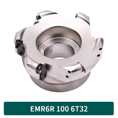 德利数控铣刀盘CNC加工中心铣床平面圆鼻EMRW6R 50 63 80 100刀盘