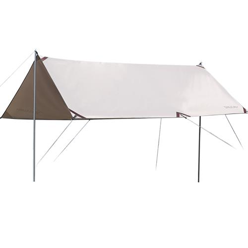 新款天幕帐篷户外露营遮棚可携式野炊超大六角涂银方形超轻幕布