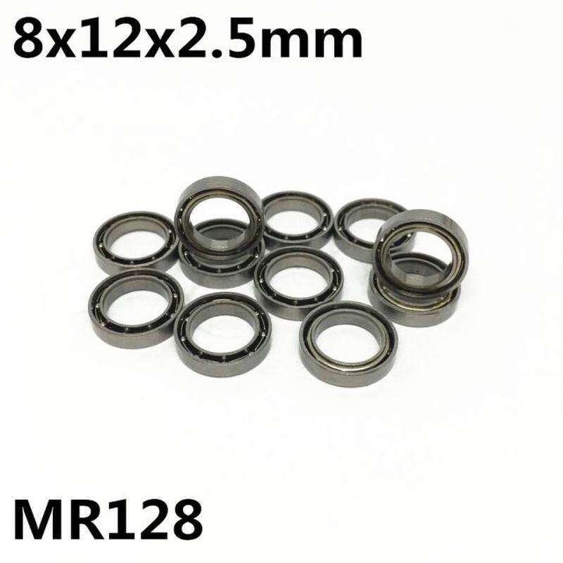 10Pcs MR128 L-1280 678 open 8x12x2.5mm Deep groove ball bear