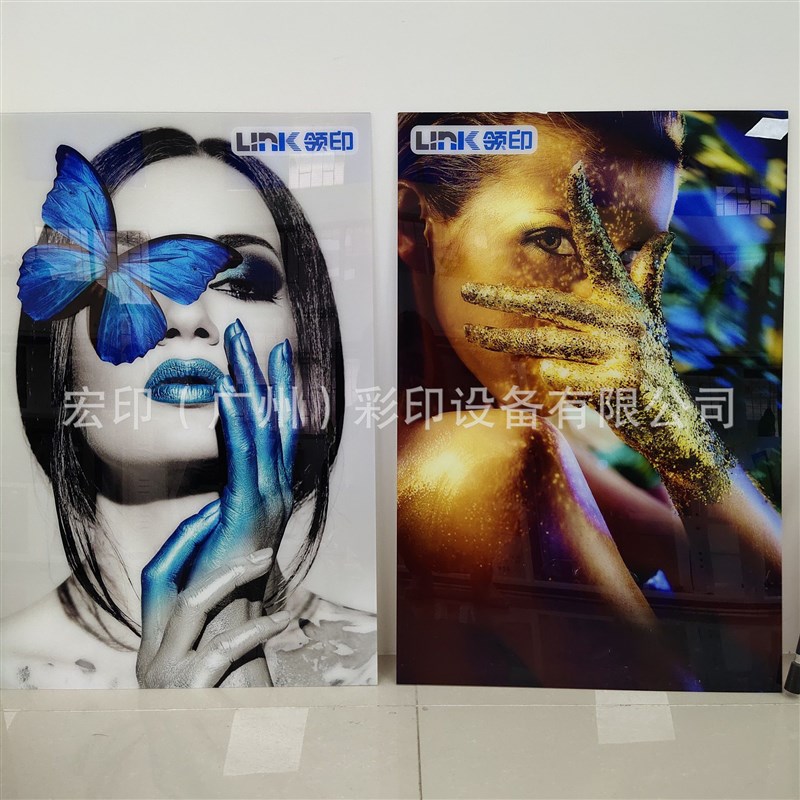 小型uv平板打印机 圆柱logo打印机 金属制品3d数码印刷机1216