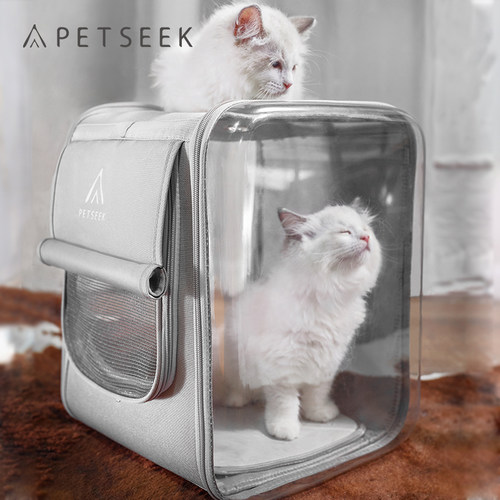 宠觅宠物猫包外出便携猫咪双肩背包大号书包狗狗大容量携带太空舱