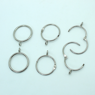窗帘开口挂环扣罗马杆圈圆圈环窗帘配件辅料金属挂钩活扣吊环