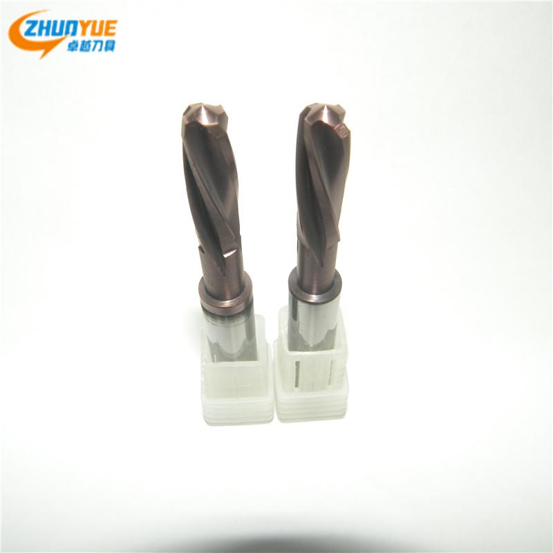 新品非标定制整体硬质合金钨钢反螺旋铰刀D6.4*20*D8*60L机用通孔