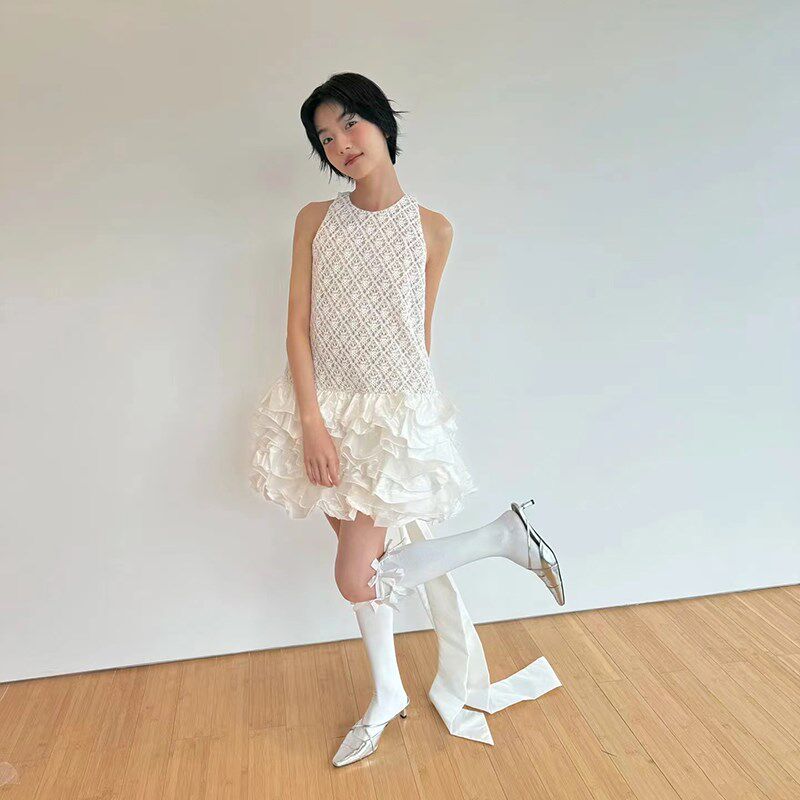 2024新款订婚礼服小众高级感轻婚纱高端礼裙夏生日聚会裙小个子秋