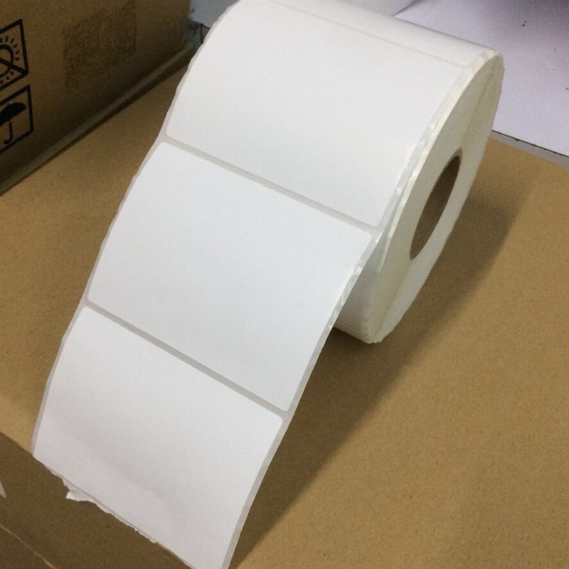 厂家定做强粘85*80条码不乾胶标签编织袋贴纸