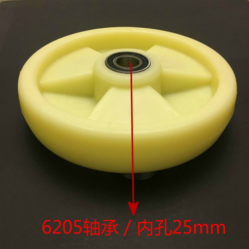 10寸轮子重型轮全塑尼龙轮实心轮纺织厂轮老虎车轮手推车轮耐磨轮