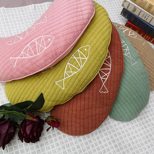 梦原全荞麦壳护颈椎枕头修复颈椎专用脊椎牵引保健月牙枕一对拍二