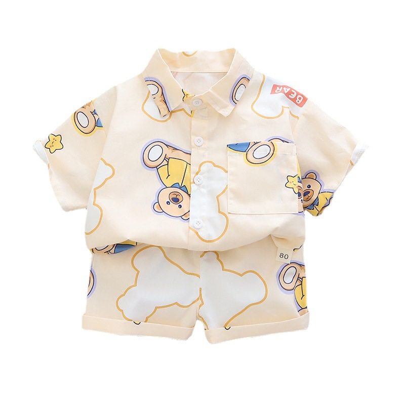男宝宝夏装1岁半九11一8八5五9十个月女婴儿夏季衣服分体夏天套装