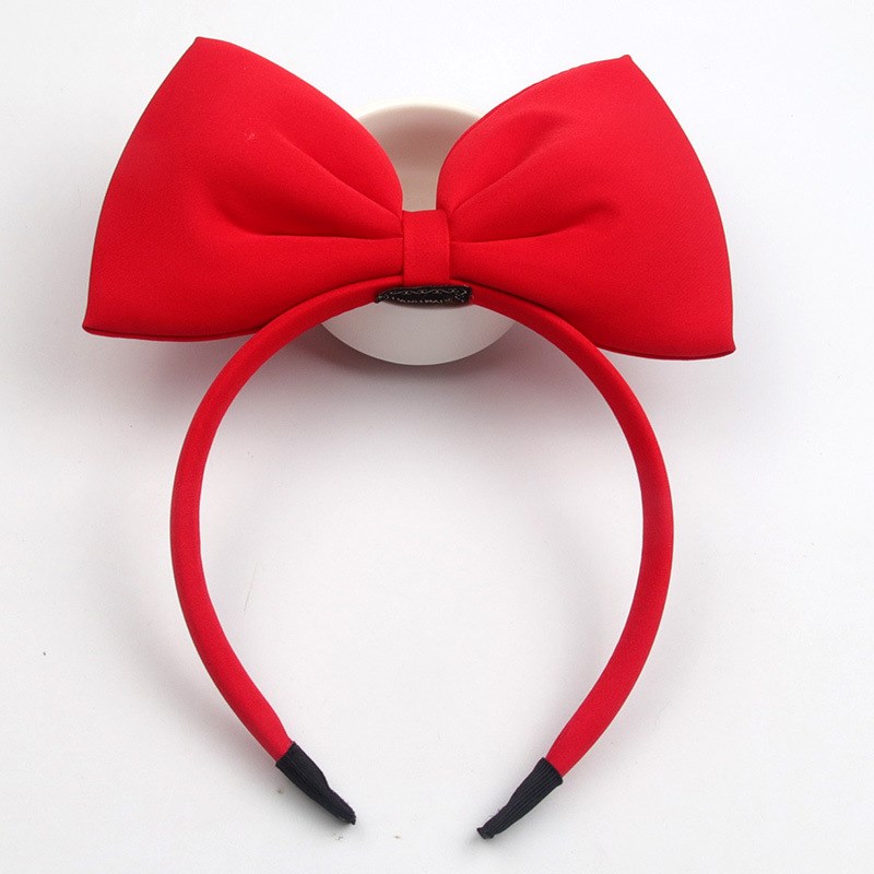 儿童红色白雪公主头箍女童超可爱蝴蝶结舞会发箍女孩甜美表演发卡