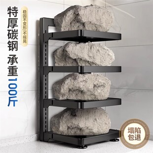 可折叠厨房置物架家用多功能锅具收纳架多层橱柜下水槽分层放锅架