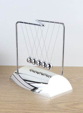 z字形状电镀牛顿摆球金属撞撞球碰珠物理能量守恒科教永动机摆件