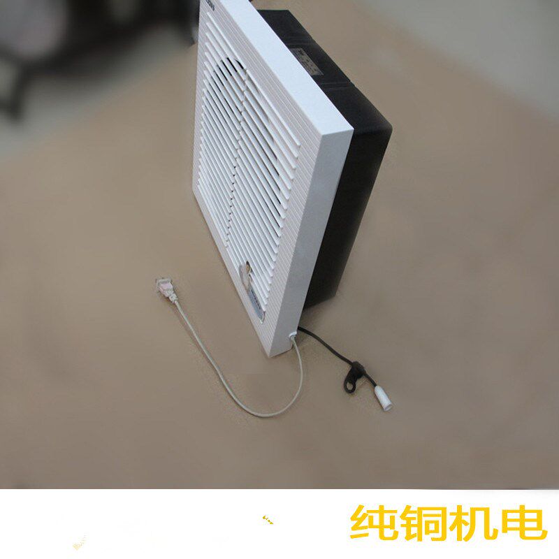美多10寸方形百叶换气厨房墙壁玻璃 20B 排气扇双向进出风 开孔24