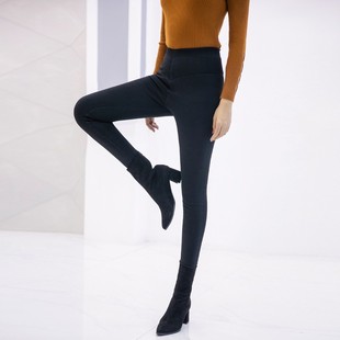 保暖外穿女士成人打底裤 手工棉花棉裤 弹力冬季 时尚 女薄高腰修身