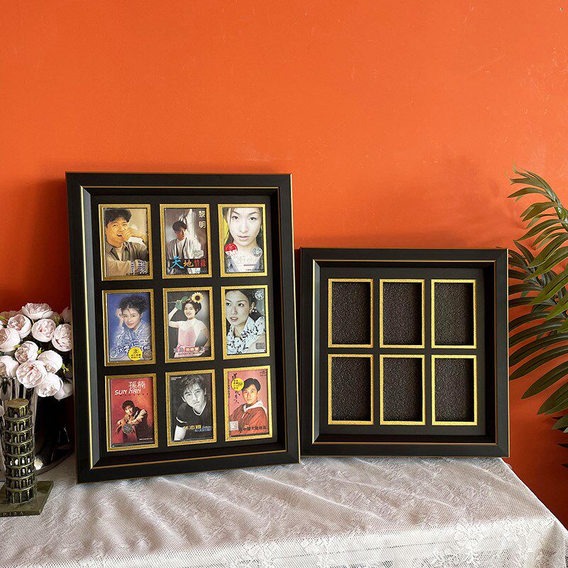 旧磁带相框收纳盒中空立体画框周杰伦装饰挂墙收纳收藏展示架组合