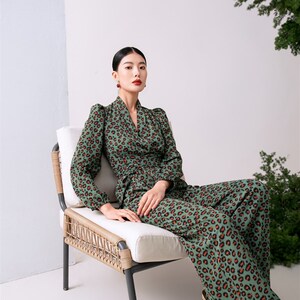 2024夏季新款时尚显瘦高级感长袖连体裤连衣裙裤阔腿裤直筒裤豹纹