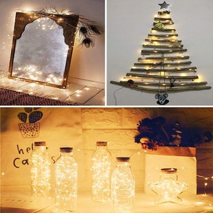 led满天星铜线灯串插电遥控婚庆装圣诞装饰灯小彩灯闪灯30米50米