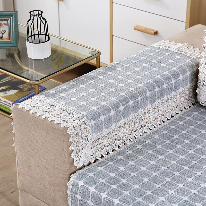 防滑沙发巾沙发靠背巾格子后背盖巾四季通用百搭扶手巾沙发垫套罩,居家布艺,沙发套,淘宝优惠券,粉丝福利购,淘宝优惠卷