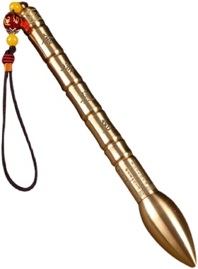 纯黄铜文昌笔挂件内有七彩宝石金榜题名雕刻工艺品礼品礼物送孩子