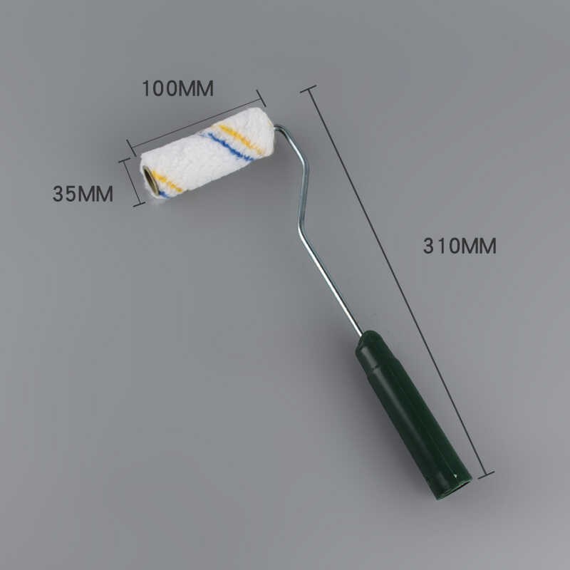 4寸小边角长柄滚筒刷子拇指滚芯大边角 涂料修补滚刷小滚筒刷子头