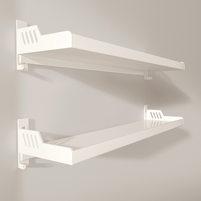 免打孔墙上置物架金属书架壁挂展示陈列架墙面杯子收纳家用卫生间