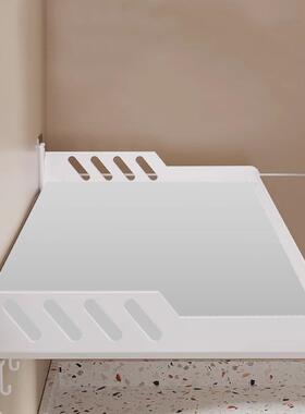 墙上置物架厨房卫生间免打孔挂壁挂式墙面悬空托架厨房隔板置物板