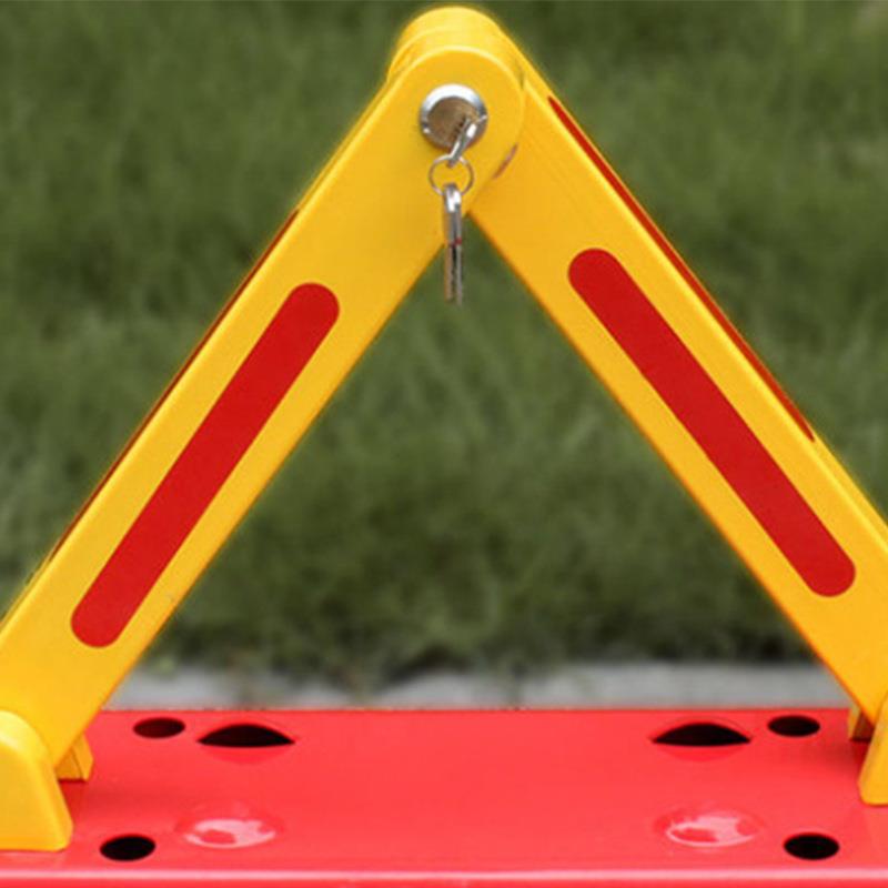 直销新款A型锁阻车器三角形车位锁防撞停车桩占位地锁免打孔车位